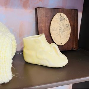 Vintage McCOY Pottery Planter Baby Shoe.